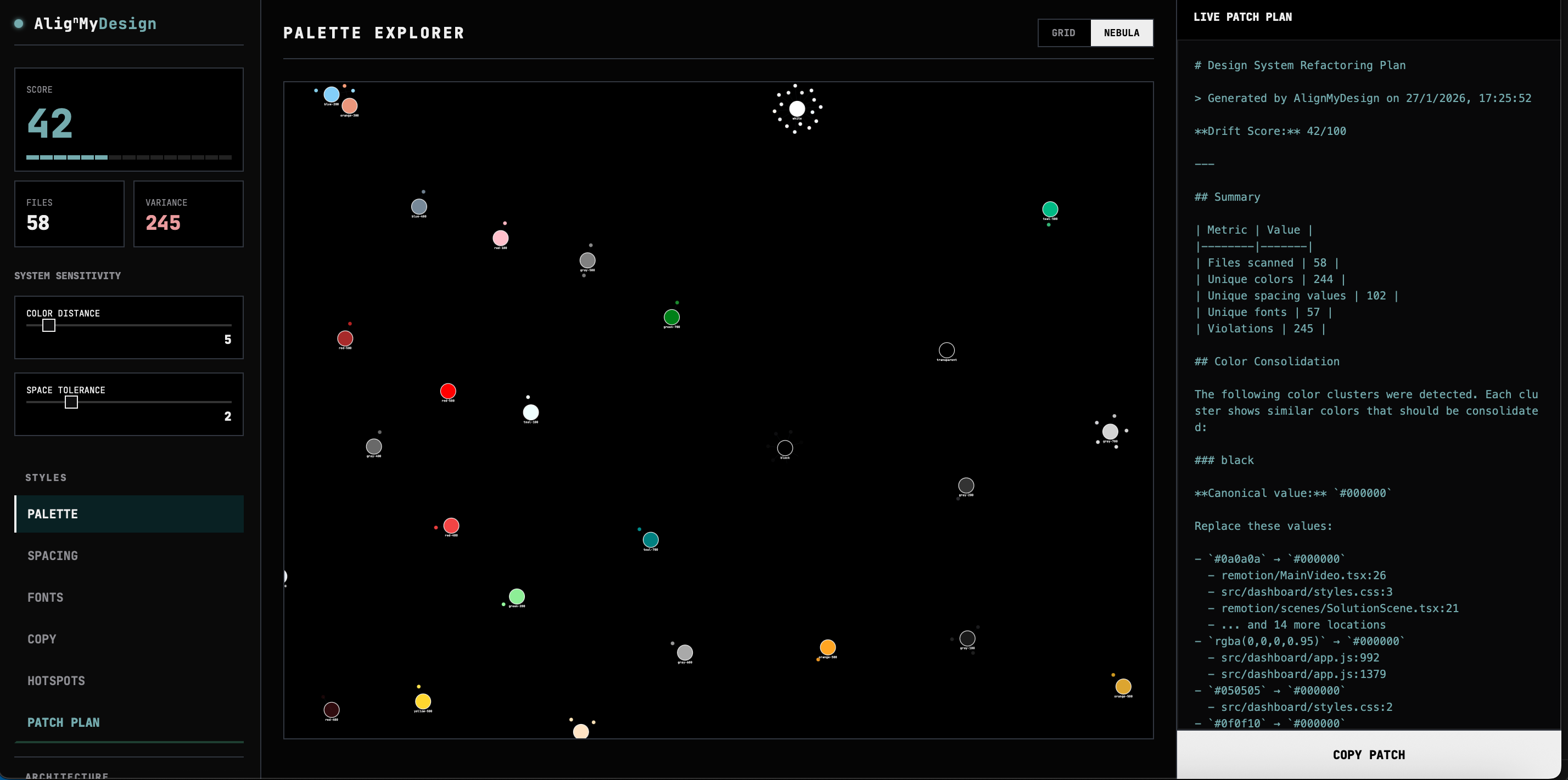 AlignMyDesign Dashboard
